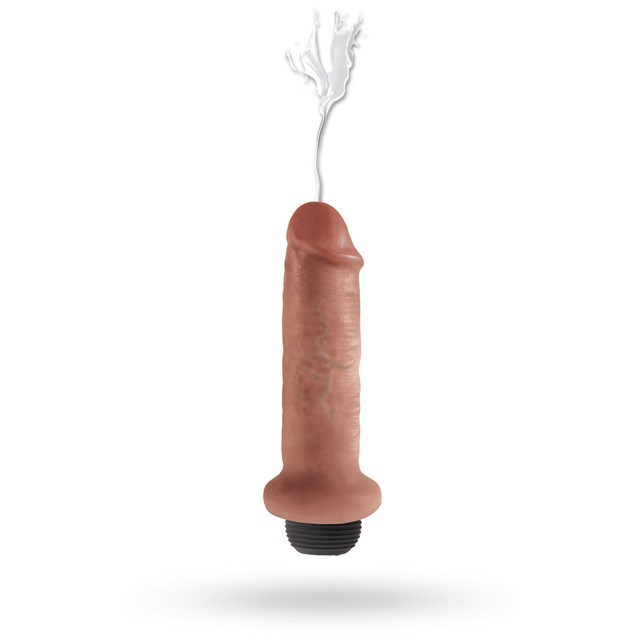 Ruiskiva dildo 18 cm - Ruskettunut