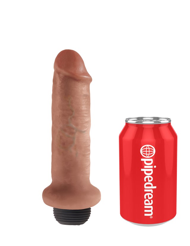 Ruiskiva dildo 18 cm - Ruskettunut