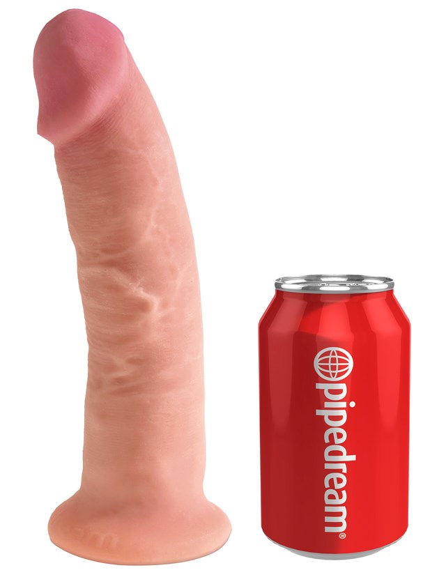 King Cock Plus Dual Density 21cm - Vaalea