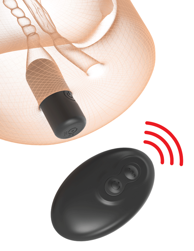 Double Pounder Vibrating Squeeze Stroker