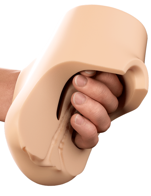 Double Pounder Vibrating Squeeze Stroker