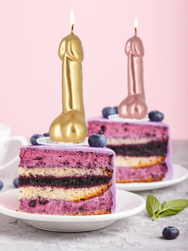 Penis Candle Rose Gold 9,8 cm