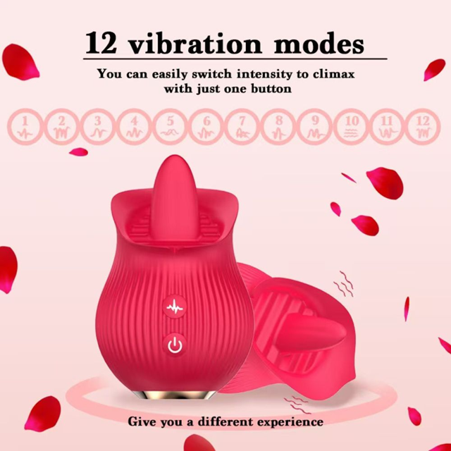 Petal Bliss Tongue-Licking Vibrator