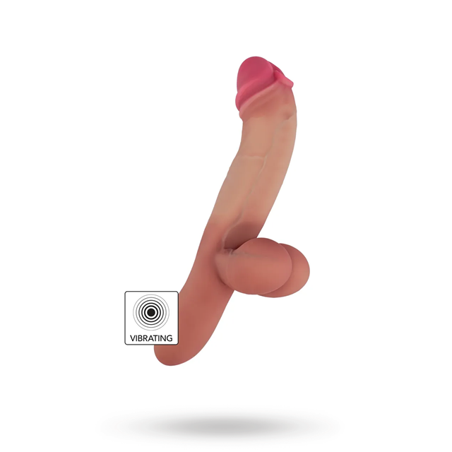 Pierced Punisher Vibrating Dildo Liquid Silicone
