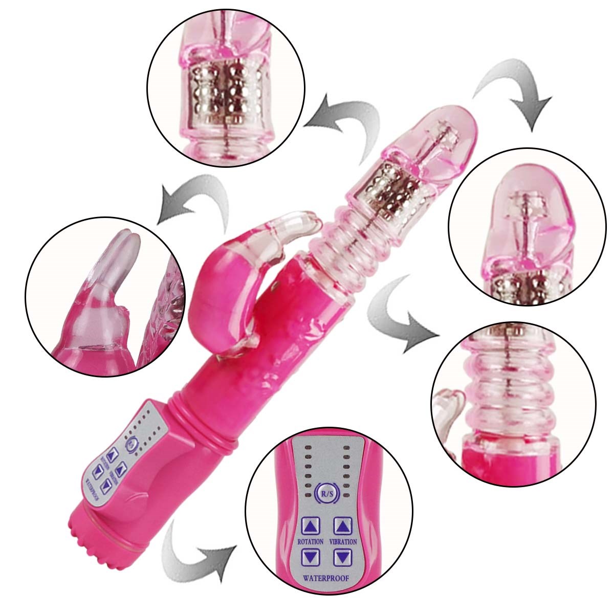 Using Thrusting Rabbit Pink Thrusting Rabbit Vibrator - Tilaa huomaamattomasti ja nopeasti ...