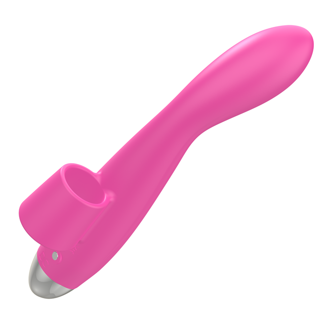Pink Vibrating Finger Massager