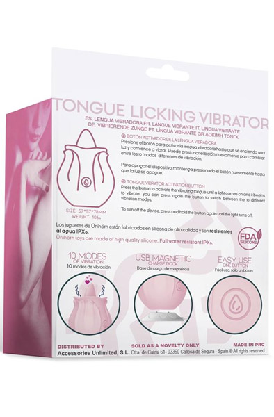 Pinkrose Tongue Licking Vibrator