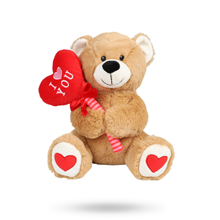 Plush Bear Balloon I Love You 25 Cm