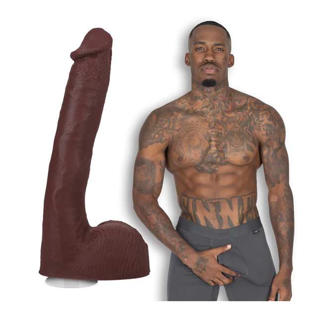 Pressure - Realistic ULTRASKYN Dildo 25 cm - Chocolate