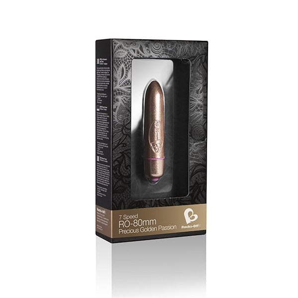RO-80mm Precious Golden Passion Bullet - 7 Nopeutta