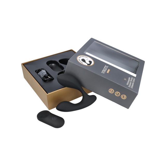 Prostatic Vibrator With Remote Black