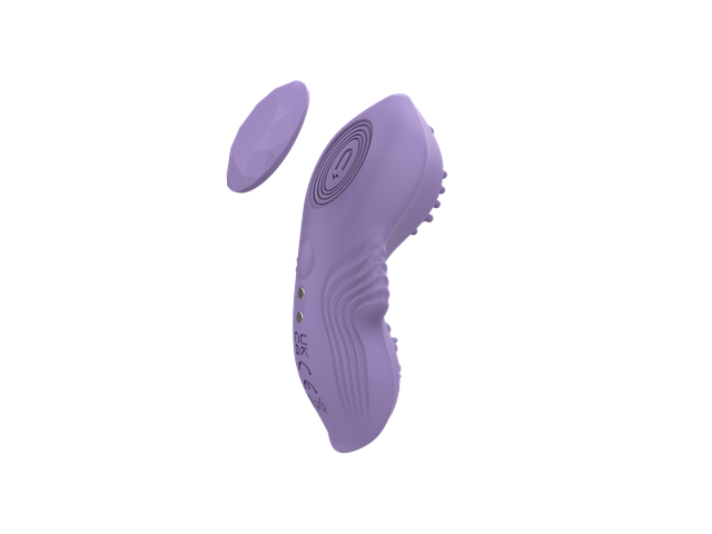 Purple Wearable Clip-On Vibrator With App