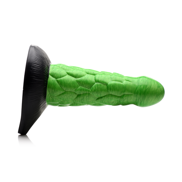 Radioactive Reptile Thick Scaly Silicone Dildo 19 cm