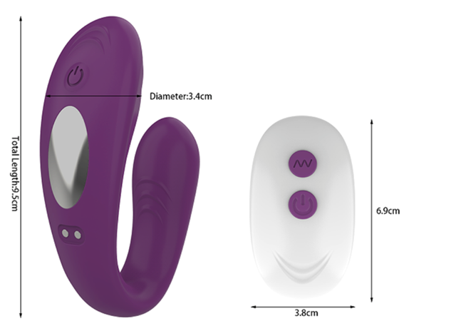 RC Couples Vibrator Purple
