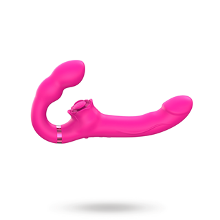 Rc Vibrating & Tapping Strapless Strapon