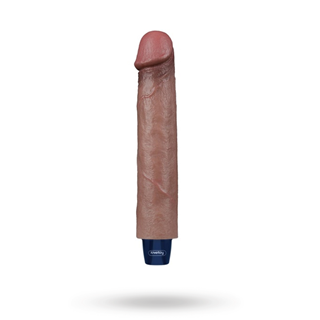 Real Softee Vibrating Dildo Brown 22,5 Cm