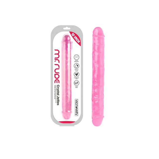 Realistic Penis Crystal Jellies Pink 30,5 cm