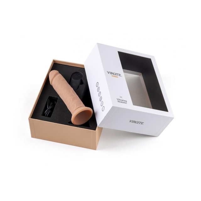 Realistic Vibrating Dildo With Remote 18,5 cm