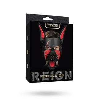 Rebellion Reign Scarred Alpha Pup Mask Red
