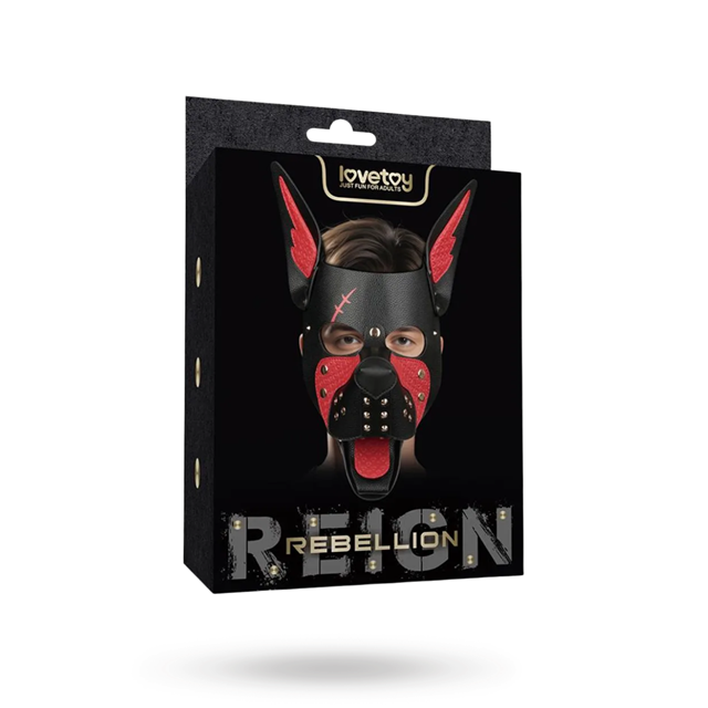Rebellion Reign Scarred Alpha Pup Mask Red