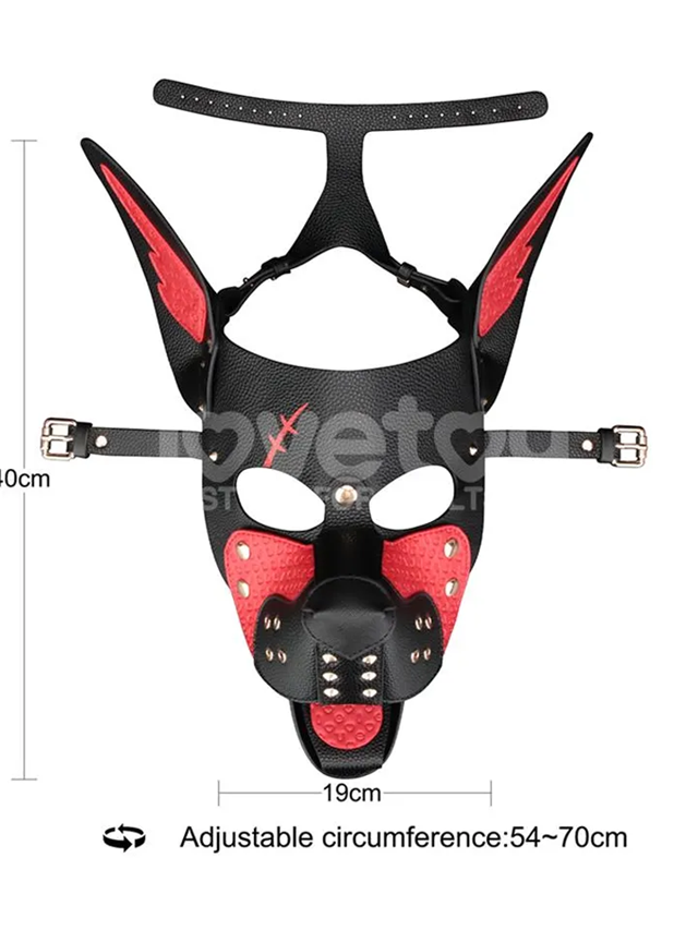 Rebellion Reign Scarred Alpha Pup Mask Red