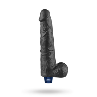 Rechargeable Vibrating Dildo Black 27,2 Cm