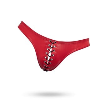 Svenjoyment Briefs With Lacing - Red