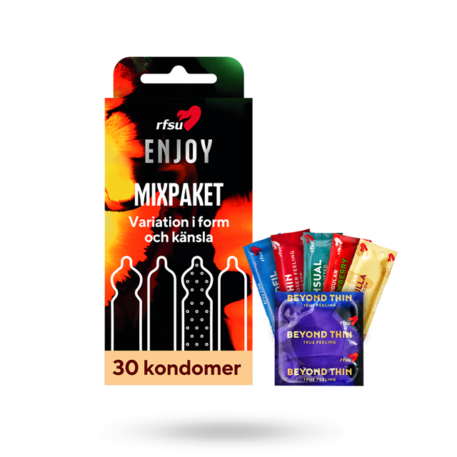 RFSU Enjoy – sekoitus erilaisia kondomeja
