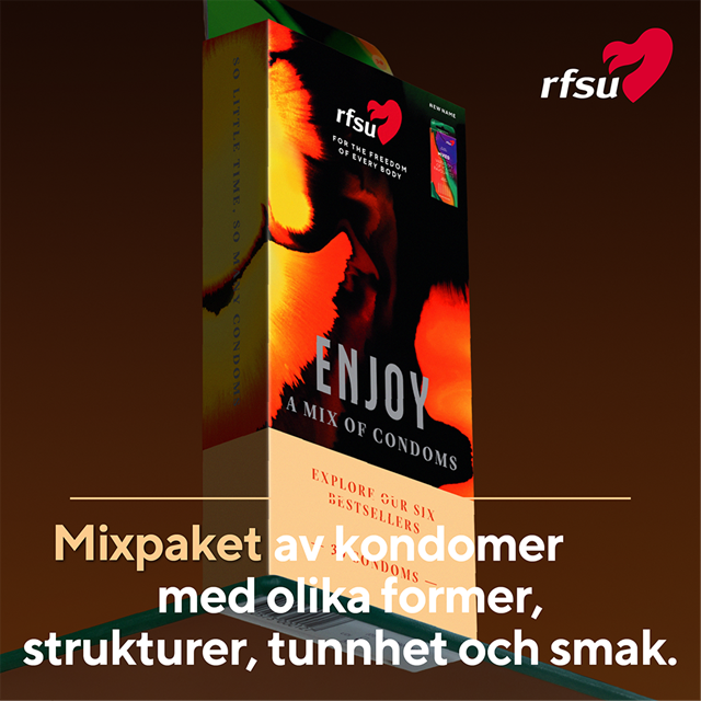 RFSU Enjoy – sekoitus erilaisia kondomeja