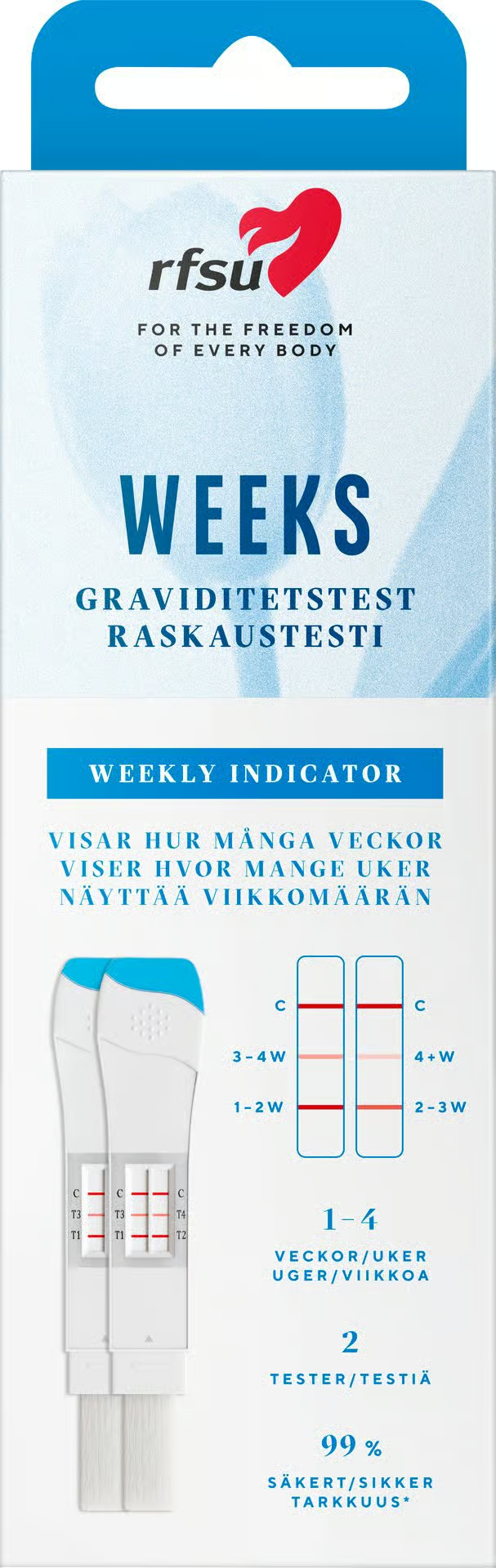 RFSU Raskaustesti Viikot 2 kpl