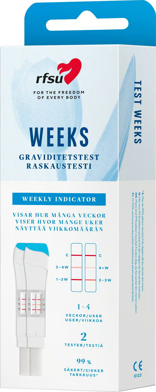 RFSU Raskaustesti Viikot 2 kpl