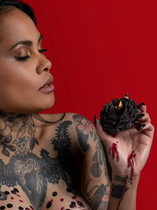 Rose Bondage Candles - 2st