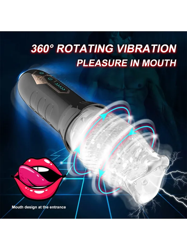 Rotating & Vibrating Masturbator