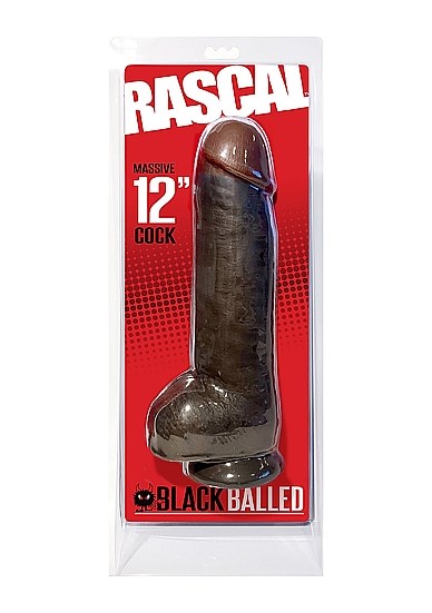 BLACK BALLED 12" MASSIIVINEN DILDO