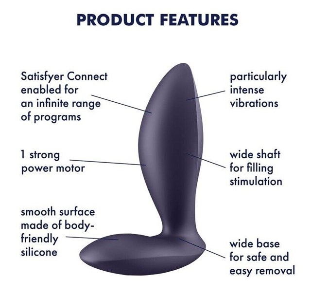 SATISFYER POWER PLUG PURPLE