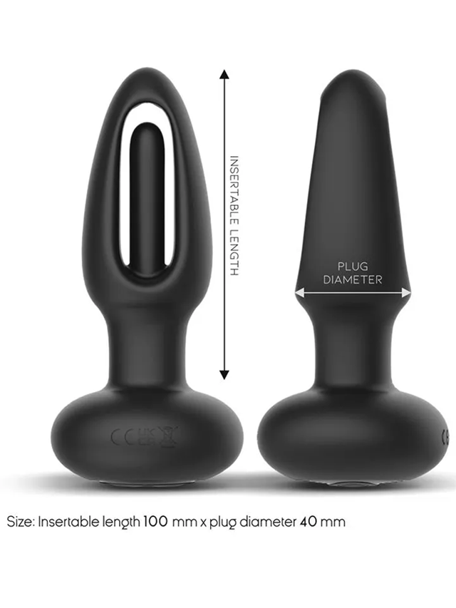 Sasha Vibrating Plug With Flipping Tongue & Remote