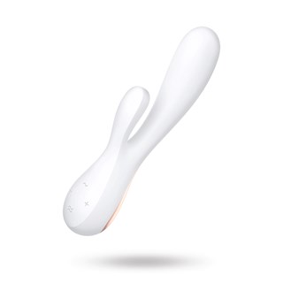 Mono Flex Rabbit-vibraattori & Sovellus - Valkoinen