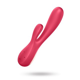 Mono Flex Rabbit-vibraattori & Sovellus - Punainen