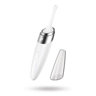 Twirling Delight Tip Vibrator - White