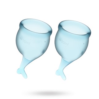 Satisfyer Feel Confident Kuukuppi - Vaaleansininen