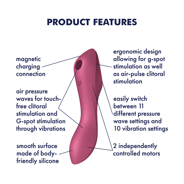 Satisfyer Curvy Trinity 3 - Punainen