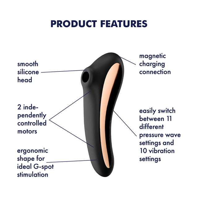 Satisfyer Dual Kiss - Black