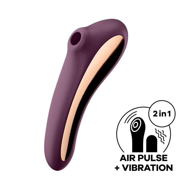 Satisfyer Dual Kiss - Wine Red