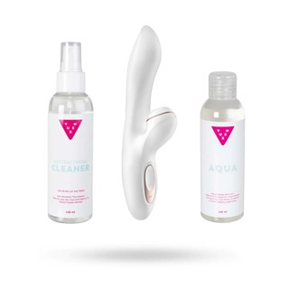 Kit Of Satisfyer Pro G-spot Rabbit, Lubricant & Toy Cleaner 2x150 Ml