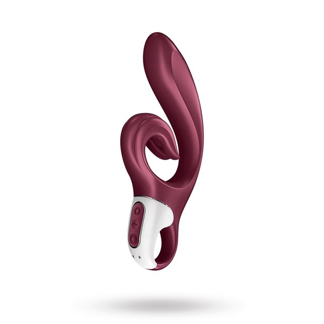 SATISFYER LOVE ME RABBIT VIBRATOR - red