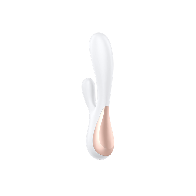 Mono Flex Rabbit-vibraattori & Sovellus - Valkoinen