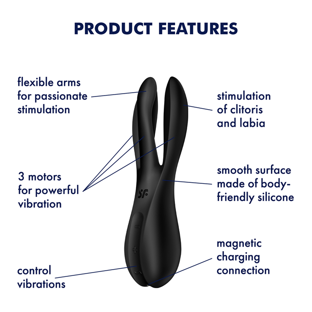 SATISFYER Threesome 2 - BLACK