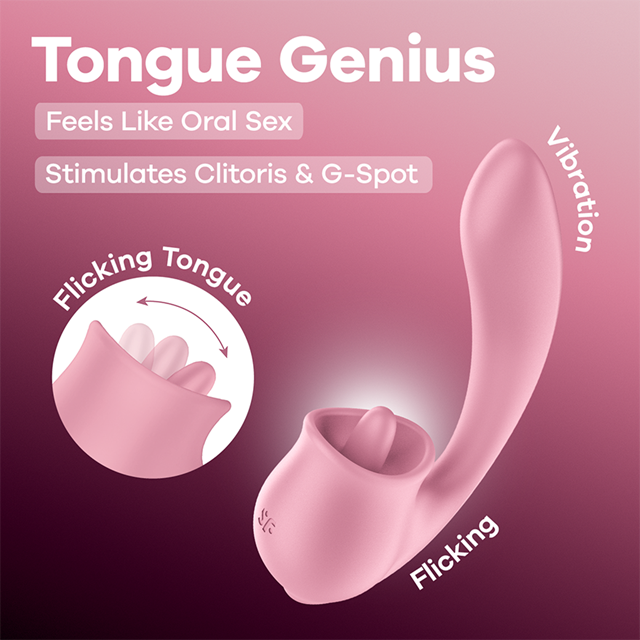 Satisfyer Tongue Genius Clitoral & G-Spot Stimulator