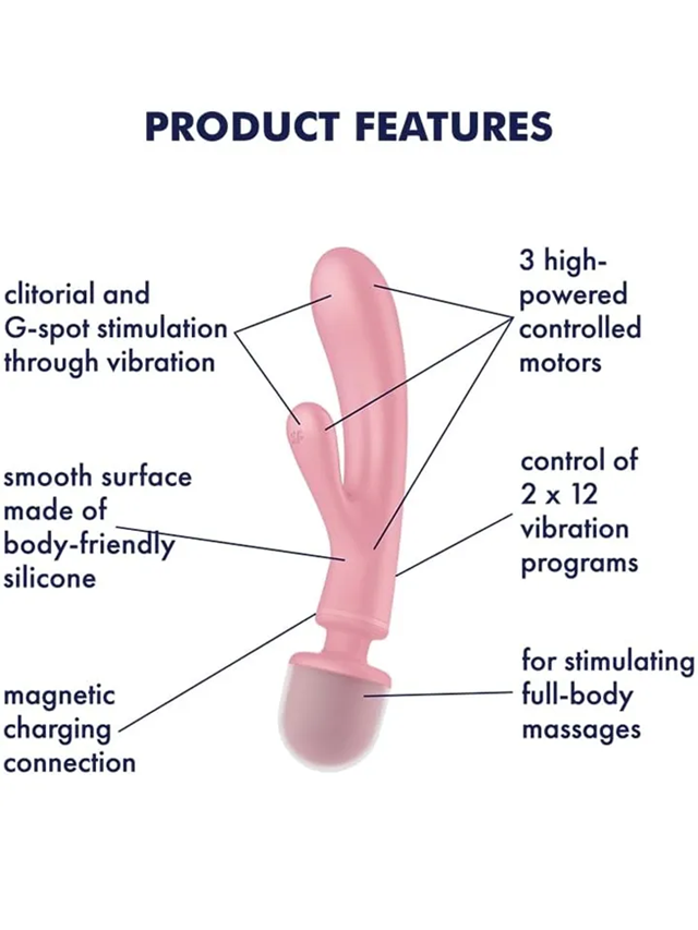 Satisfyer Triple Lover Pink