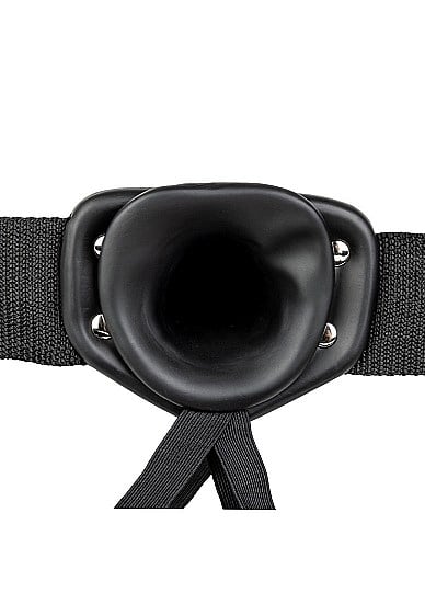 Hollow Strap-on without Balls 24,5 cm - black
